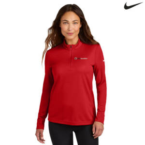 Clinton Game Day Nike Women’s Essential 1/2 Zip Cover Up – UniversityRed