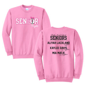Clinton Senior Cheer Unisex Core Fleece
Crewneck Sweatshirt – Candypink