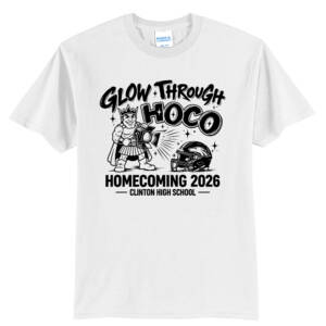 Clinton Homecoming Unisex Short T Shirt – White