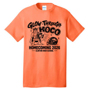 Clinton Homecoming Unisex Short Sleeve Tee – NeonORANGE