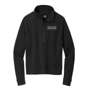 Central IA Wind Ensemble New Era Ladies STS 1/2 Zip – Black