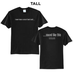 Central IA Wind Ensemble Tall Short Sleeve Tee-Black