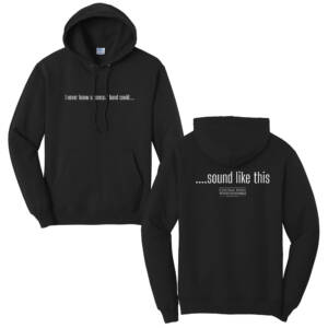 Central IA Wind Ensemble Unisex Fleece Hooded Sweatshirt-Black