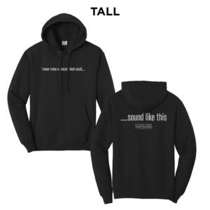 Central IA Wind Ensemble Tall Fleece Hooded Sweatshirt-Black