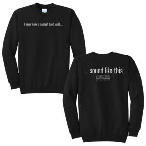 Central IA Wind Ensemble Unisex Fleece Crewneck Sweatshirt-Black