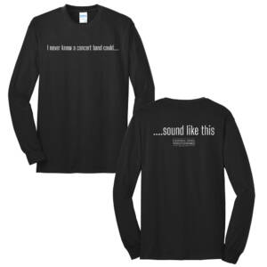 Central IA Wind Ensemble Unisex Cotton Long Sleeve Tee-Black