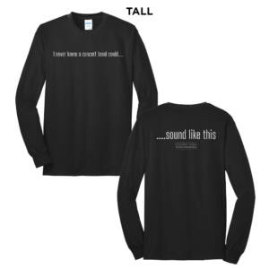 Central IA Wind Ensemble Tall Long Sleeve Tee-Black
