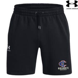 Bluejackets Hockey Under Armour UA ICON 7.5″ Fleece Shorts -Black