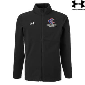 Bluejackets Hockey Under Armour UA Rival Stretch Woven Men’s Full Zip-Black
