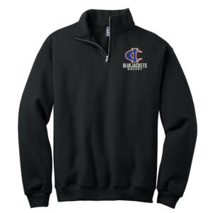 Bluejackets Hockey JERZEES Unisex Nublend Cadet Collar Sweatshirt-Black