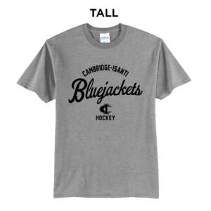 Bluejackets Hockey Tall Short Sleeve T Shirt – Athletic Heather