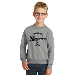 Bluejackets Hockey  Youth Crewneck Sweatshirt – Athletic Heather