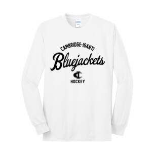 Bluejackets Hockey Unisex Long Sleeve Core Blend T Shirt – White