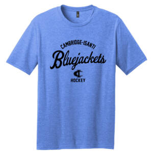 Bluejackets Hockey Unisex Perfect Blend Tee-Heather Royal