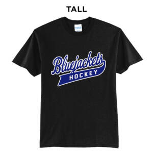 Bluejackets Hockey Tall Short Sleeve Tee-Black