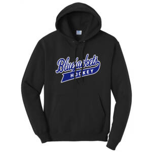 Bluejackets Hockey Unisex Classic Core weight Cozy Pullover Hooded Sweatshirt -Black