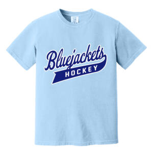 Bluejackets Hockey UnisexComfort Colors Pigment Dyed Short Sleeve Shirt – Hydrangea