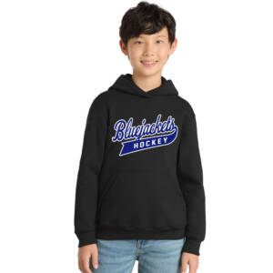 Bluejackets Hockey Youth Fleece Hooded Sweatshirt-Black