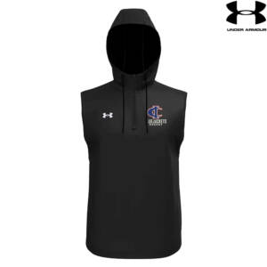Bluejackets Hockey Under Armour UA MOTIVATE PIN sleeveless hoodie -Black