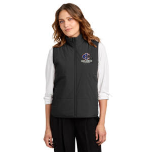 Bluejackets Hockey Mercer Mettle Women’s Brookline Quilted Vest-Black