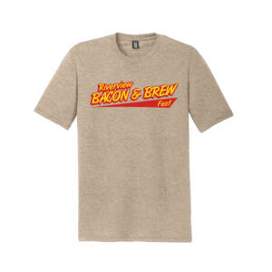 Riverview Bacon Brew Unisex clothing District Perfect Tri blend Crew Tee – Desert Tan Heather