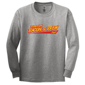 Riverview Bacon Brew Unisex Cotton Long Sleeve T Shirt – SportGrey