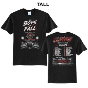 Clinton Senior FB Tall Core Blend short Sleeve T Shirts – JetBlack