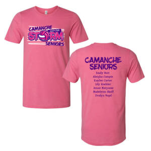 Camanche Seniors VB Unisex Premium Short Sleeve Tee-Heather Charity Pink (XS, S, L, XL, 2X, 3X)
