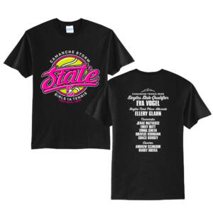 Storm State Tennis Unisex Short Sleeve Tee-Black