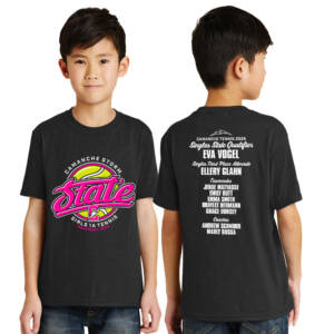 Storm State Tennis Youth Short Sleeve Tee-Black