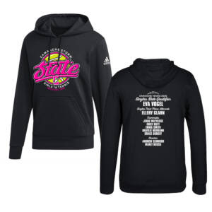 Storm State Tennis Adidas Unisex Fleece Hooded Sweatshirt- Black