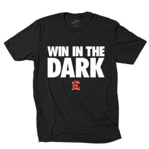DM East FB Win Rah Rah Unisex clothing District Perfect Tri blend Crew Tee – Black