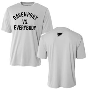 Davenport Flyers CC Adult Cooling Performance Tshirt-Silver