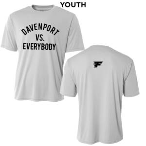 Davenport Flyers CC YOUTH Cooling Performance Tshirt-Silver