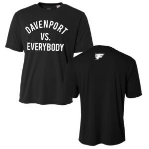 Davenport Flyers CC Adult Cooling Performance Tshirt-Black
