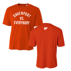Davenport Flyers CC Adult Cooling Performance Tshirt-Orange