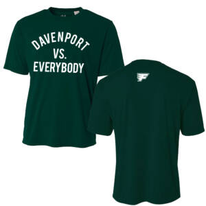 Davenport Flyers CC Adult Cooling Performance Tshirt- Forest