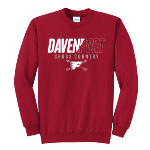 Davenport Flyers CC Unisex Fleece Crewneck Sweatshirt-Red