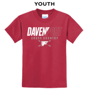 Davenport Flyers CC Youth Short Sleeve Tee-Red