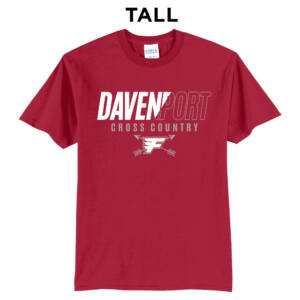 Davenport Flyers CC Tall Short Sleeve Tee-Red
