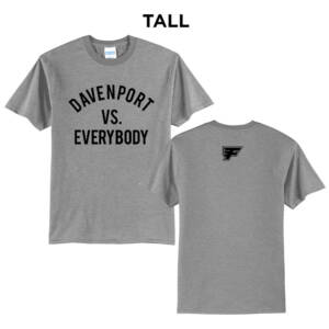 Davenport Flyers CC Tall Short Sleeve Tee-Athletic Heather