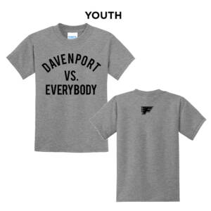Davenport Flyers CC Youth Short Sleeve Tee-Athletic Heather