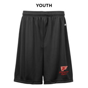 Davenport Flyers CC Badger B-Core YOUTH 6 Inch Short-Black
