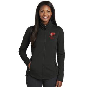 Davenport Flyers CC Port Authority Ladies Collective Smooth Fleece Jacket-Black