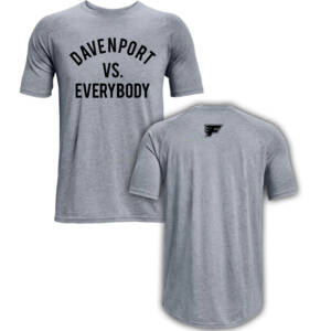 Davenport Flyers CC Under Armour Athletics soft cotton blend T-shirt-Steel Grey (medium is out of stock)