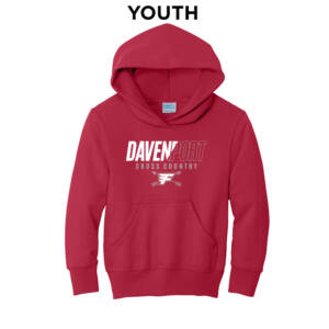 Davenport Flyers CC Youth Fleece Hooded Sweatshirt-Red