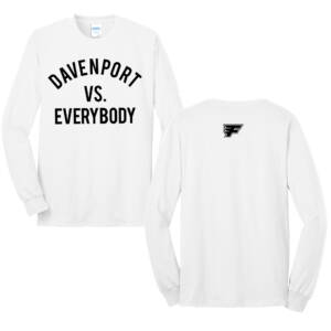 Davenport Flyers CC Unisex Cotton Long Sleeve Tee-White
