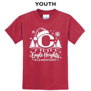 Eagle Heights Youth Short Sleeve T Shirt – RED
