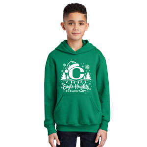 Eagle Heights  Youth Hooded Sweatshirt – Kelly