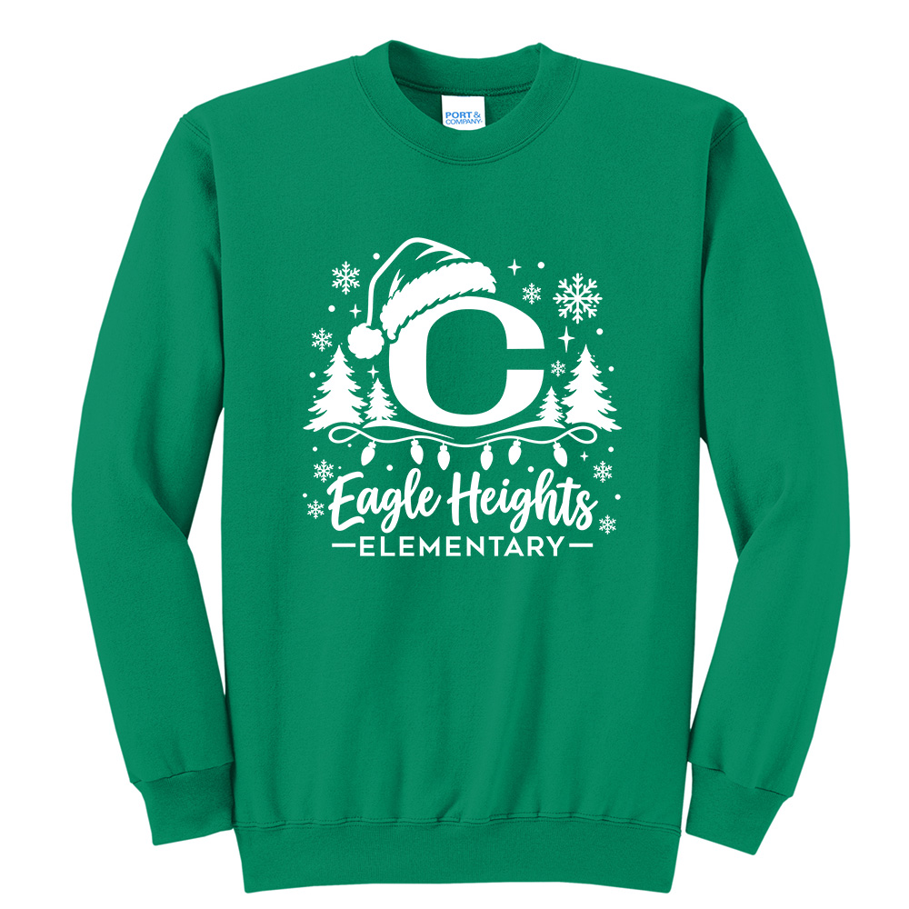 Eagle Heights Unisex Core Fleece Crewneck Sweatshirt - Kelly